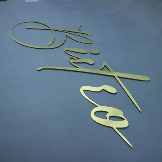 Unluminous Stainless Steel Advertising Letters Custom Business Metal Logo Signages