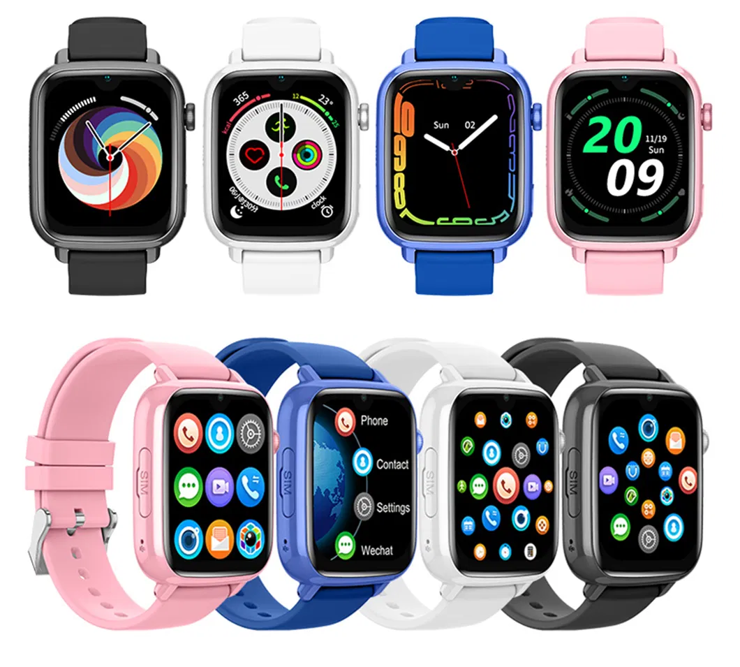 2024 New Launched LTE IP67 Waterproof Kids GPS Smart Watch with Voice and Video Call for Real Time Communication D49C