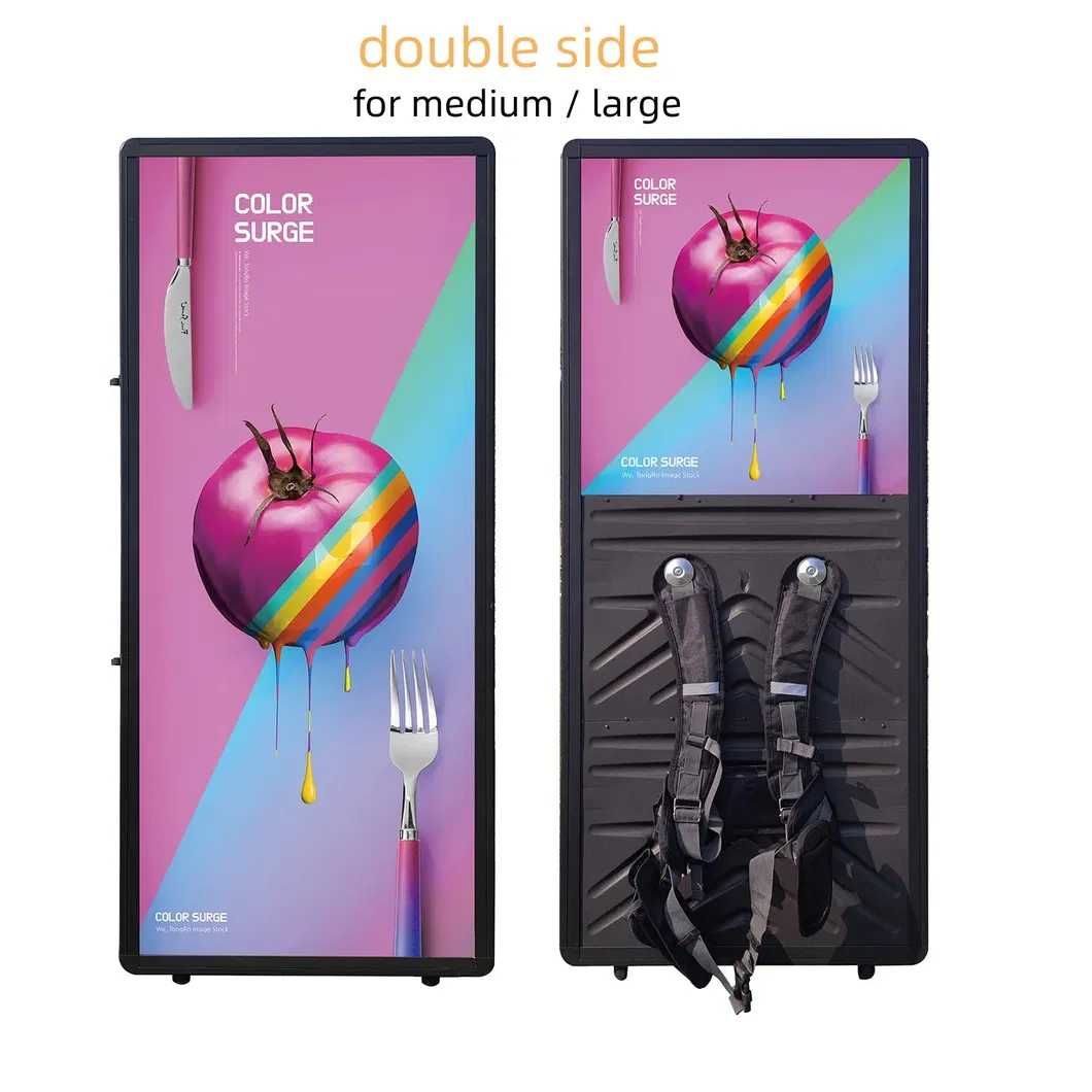 Departure Board Walking Advertising LED Backpack Billboard Outdoor