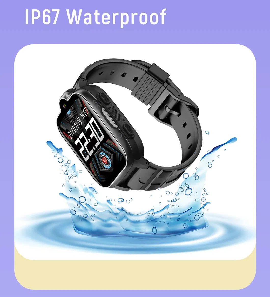 2024 New design 4G IP67 waterproof smart students GPS safety tracker with live map monitoring for personal security D36 Pro