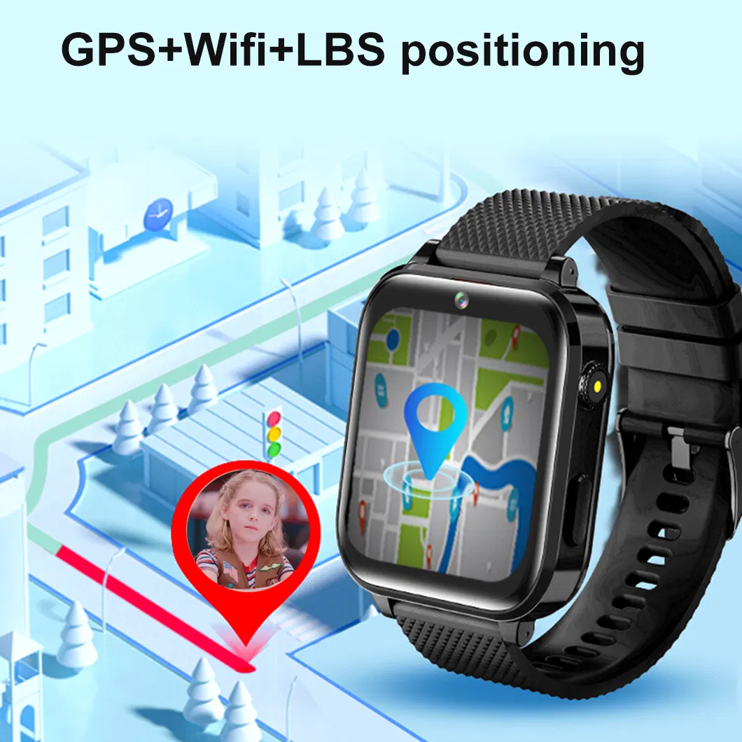 2024 New developed 4G Waterproof Kids Security Smart GPS Watch Tracker with remote snapshot for safety monitoring Y48G