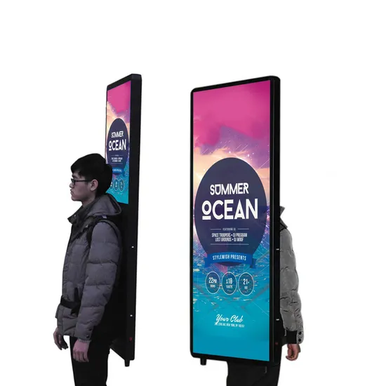 Departure Board Walking Advertising LED Backpack Billboard Outdoor