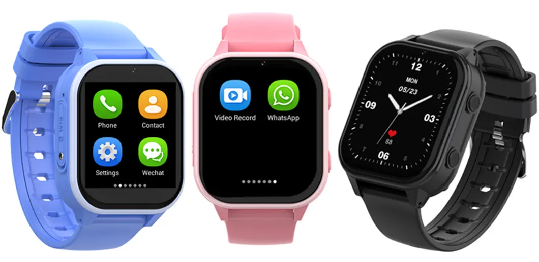 2024 New launched IP67 waterproof 4G LTE Children security GPS watch Tracker with video call for safety monitoring D47