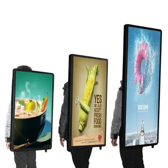 Erybaysign Wholesale Advertising Display Backpack LCD Walking Billboard