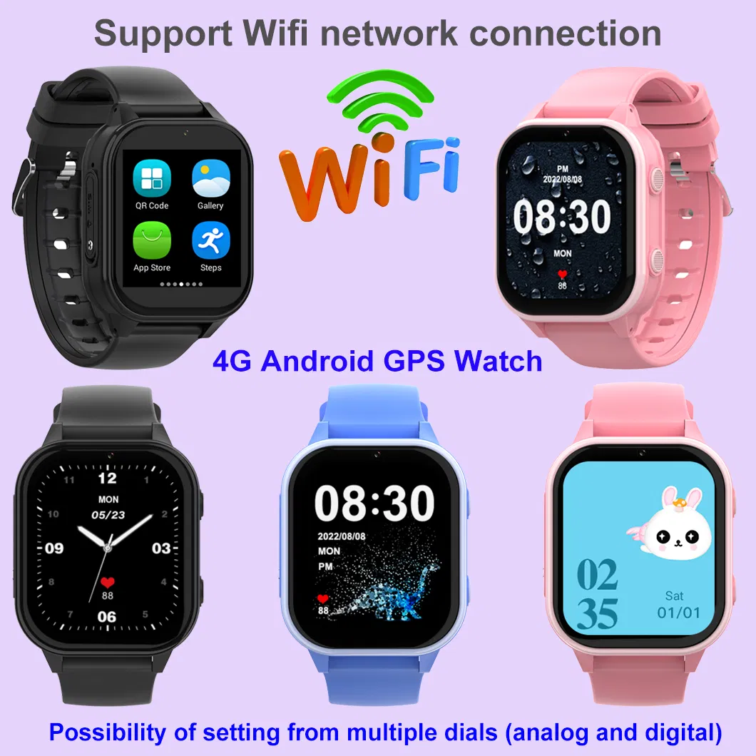 2024 New launched IP67 waterproof 4G LTE Children security GPS watch Tracker with video call for safety monitoring D47