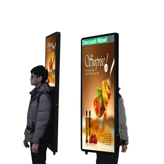 Human Walking Billboard LCD Advertising Display Backpack