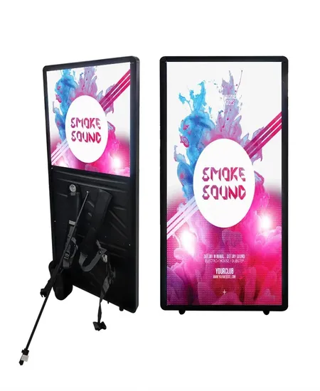 Smart LCD Video Digital LCD Backpack Billboard