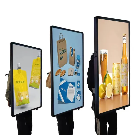 Walking LCD Backpack for Advertising out Door Billboard