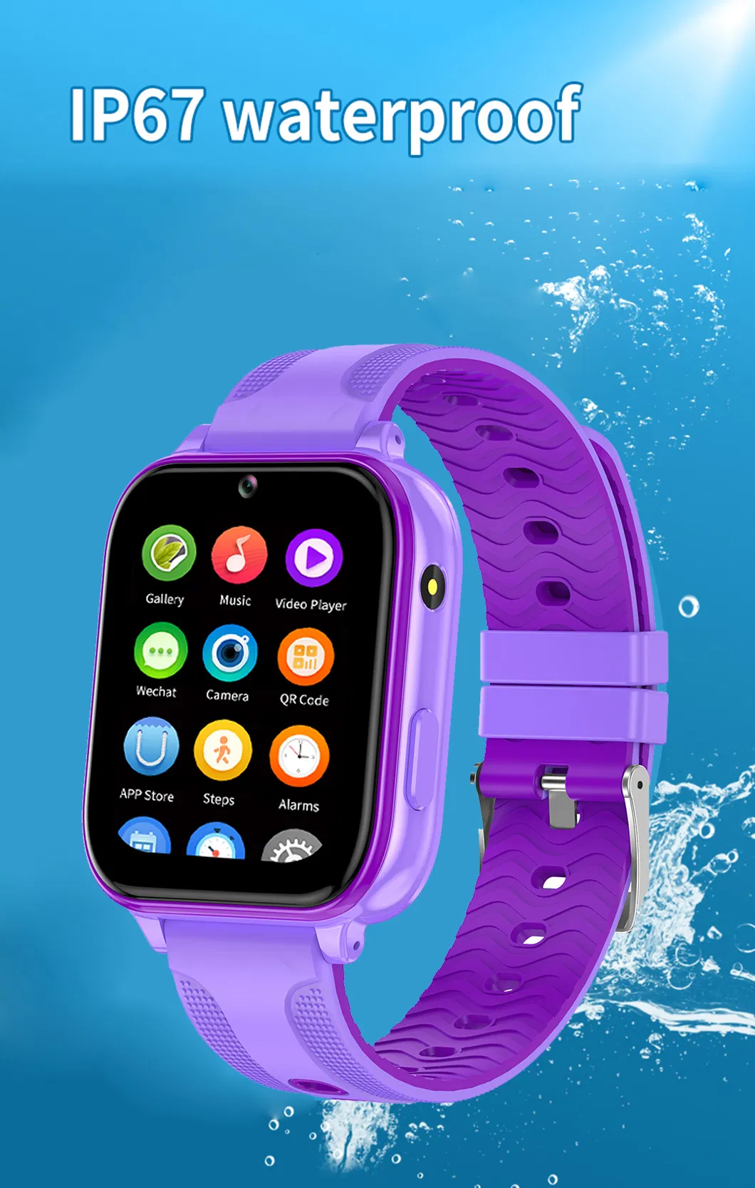 2024 new developed large screen 4G teenagers Smart Watch GPS Tracker with free global video call Y48F