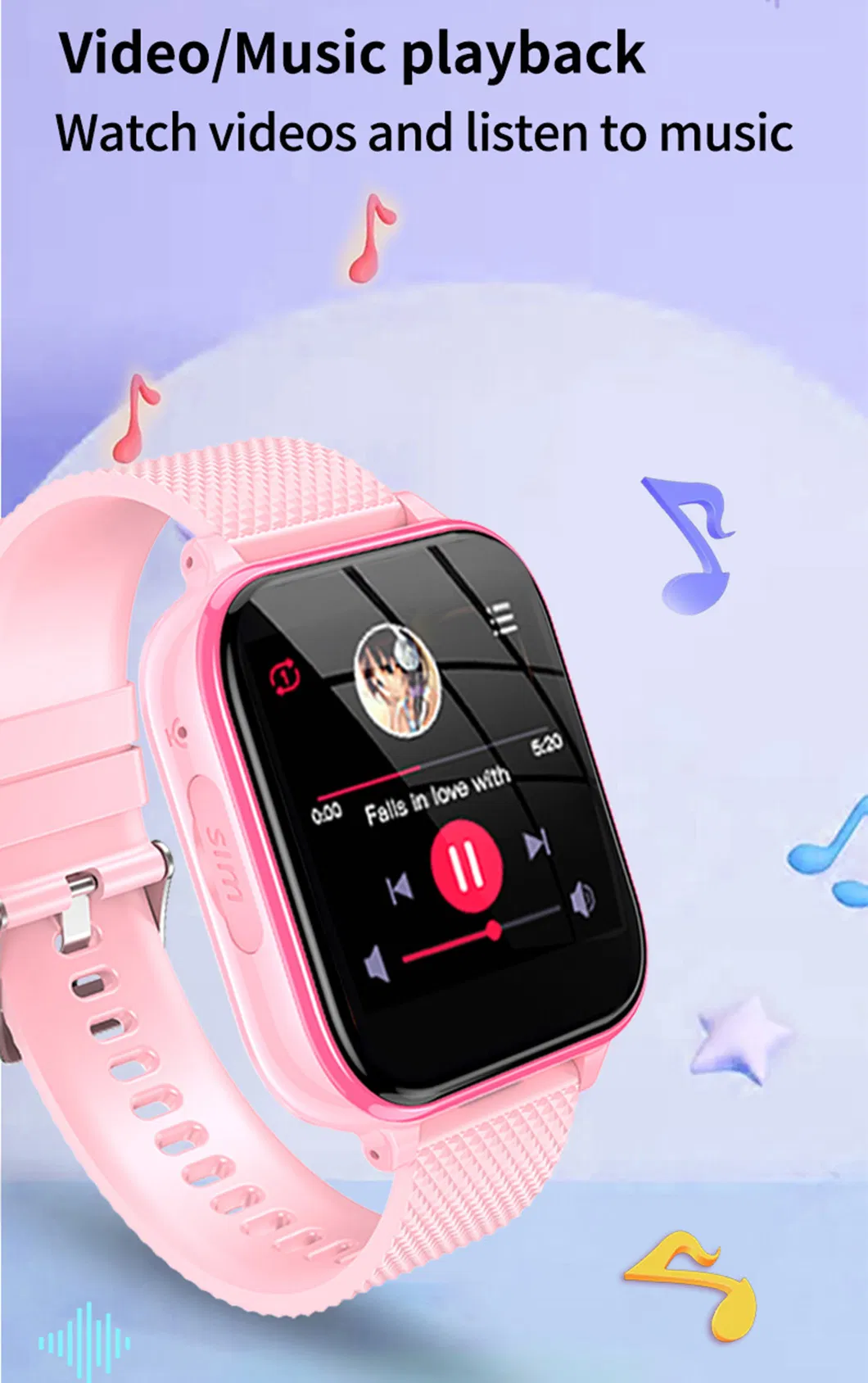 2024 new developed large screen 4G teenagers Smart Watch GPS Tracker with free global video call Y48F