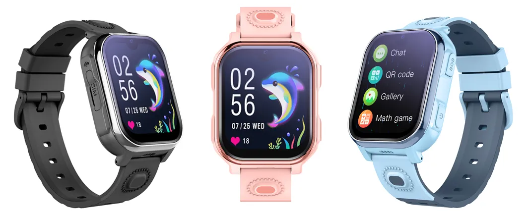 4G IP67 Waterproof Girls Child Safety Cell Phone Kids Watch Tracker GPS with Two Way video call D35U