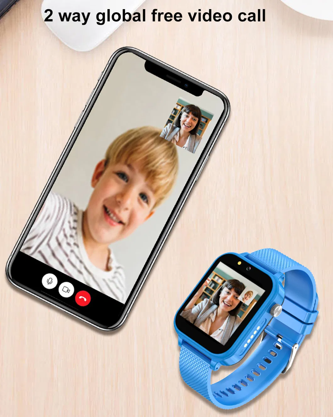 4G Waterproof IP67 accurate Personal security Kids Child students watch GPS Tracker device with video call for Christmas gift D58