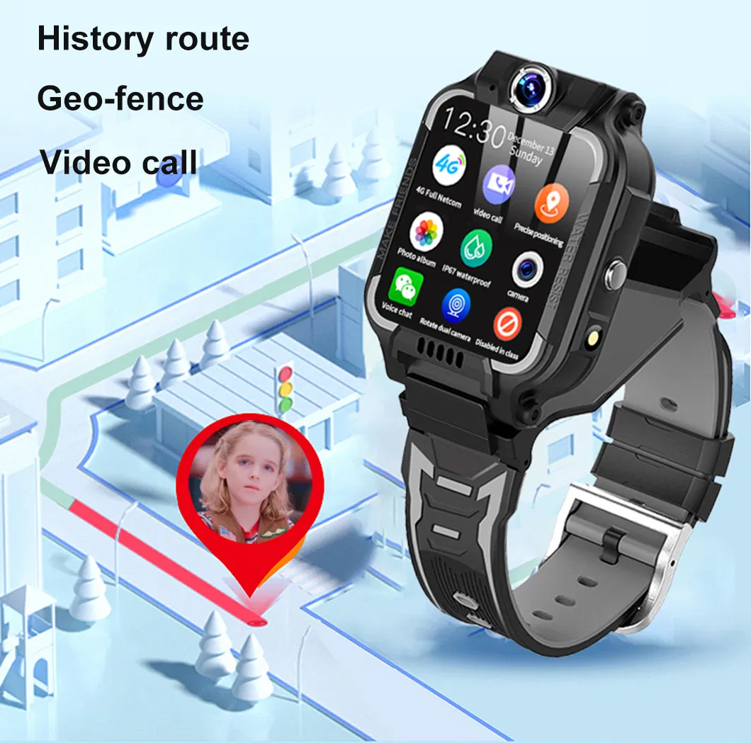 4G oversea global waterproof IP67 video call GPS Tracker Watch with video record player music play D40P