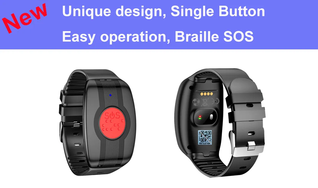 China Factory 4G LTE IP67 Waterproof SOS Body Temperature Senior Smart Tracking GPS Tracker device with Take off Alarm Alert Y6 Ultra