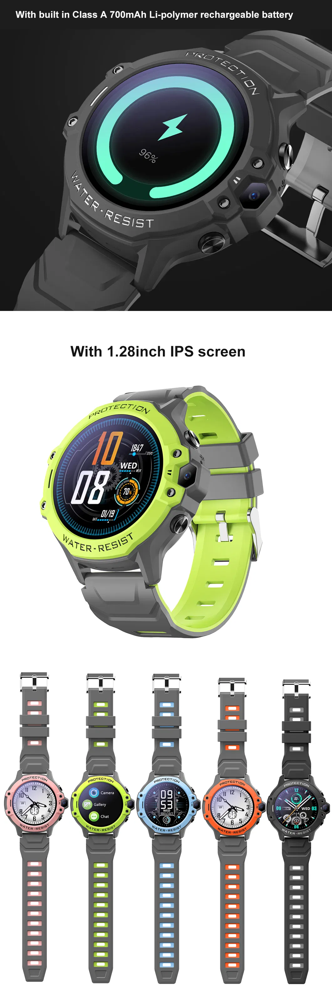 China Factory 4G LTE Student Child kid girl boy safety Smart GPS Tracker Watch with video call Listen-in feature for security emergency help D42C