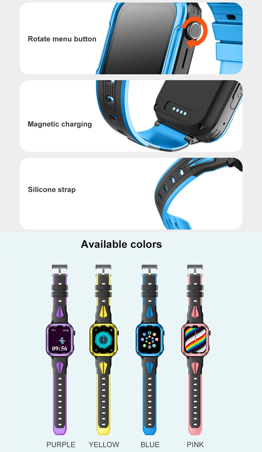 China manufacturer 4G LTE video call Water resistance slim design intelligent mobile phone GPS Watch Tracker with Wifi connectivity D49U