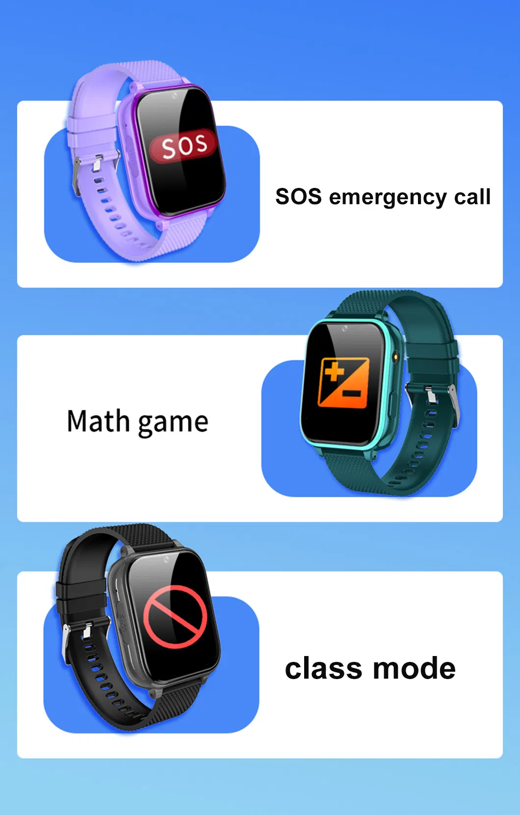 Hot selling Android 8.1 Waterproof IP67 Kids Child security 4G Smart Watch GPS Tracker with motor for vibration mode Y48F