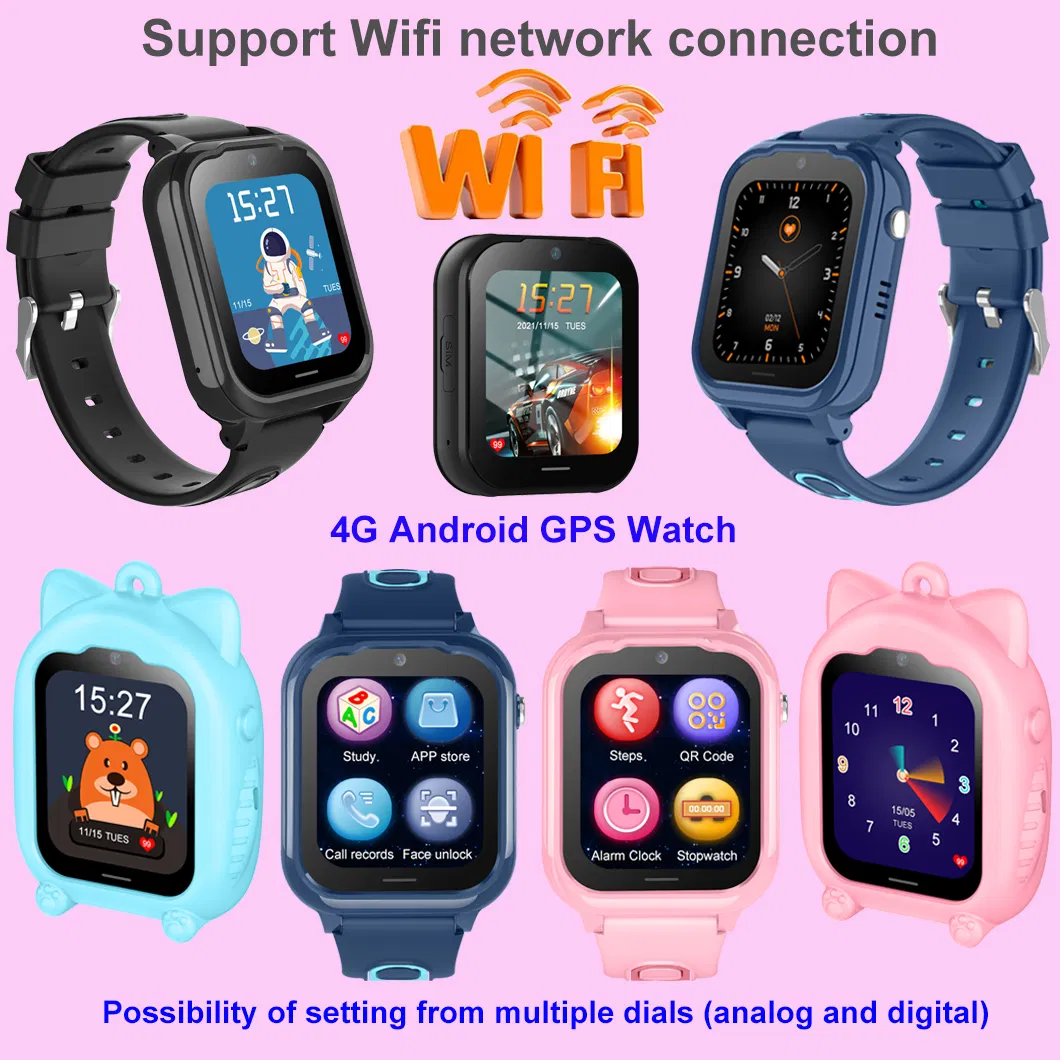 IP67 waterproof 4G Tracker Safeguard Child GPS Phone Watch Video call Block unknown numbers for kids Safety monitor D52