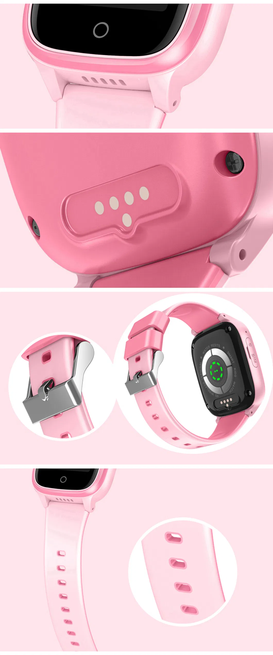 Latest 4G LTE IP67 Waterproof Boys Girls SOS panic kids security Smart GPS Tracker Watch with Video Call Take off Alarm Alert D31U