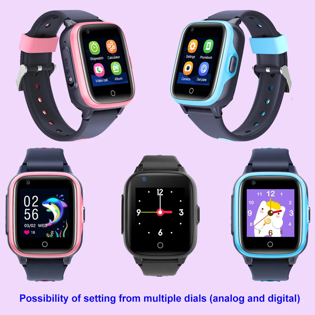 New Arrival IP67 waterproof LTE Personal GPS watch with video call SOS Panic button for Kids Safety Monitor D31C