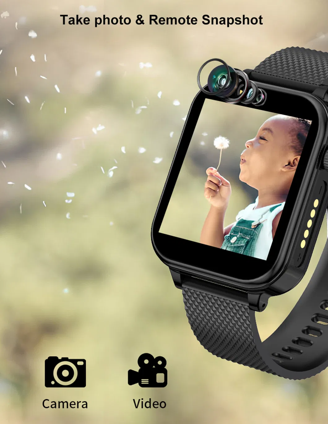 New arrival Android system high quality 4G kids safety GPS Smart watch with IP67 waterproof video call SOS button D58