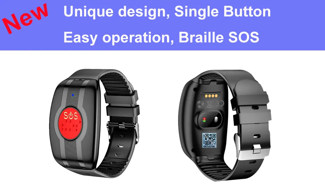 New design 4G network IP67 waterproof Smart GPS bracelet Tracker with blood pressure Blood oxygen body temperature Y6 Ultra