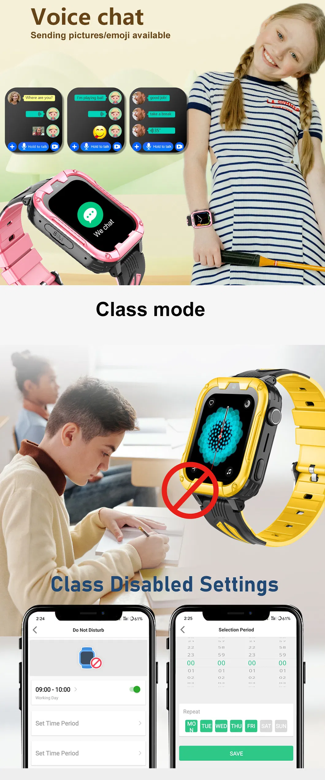 New design Apple style water resistance 4G video call Kids mobile GPS Watch Phone for avoid kidnap D49U