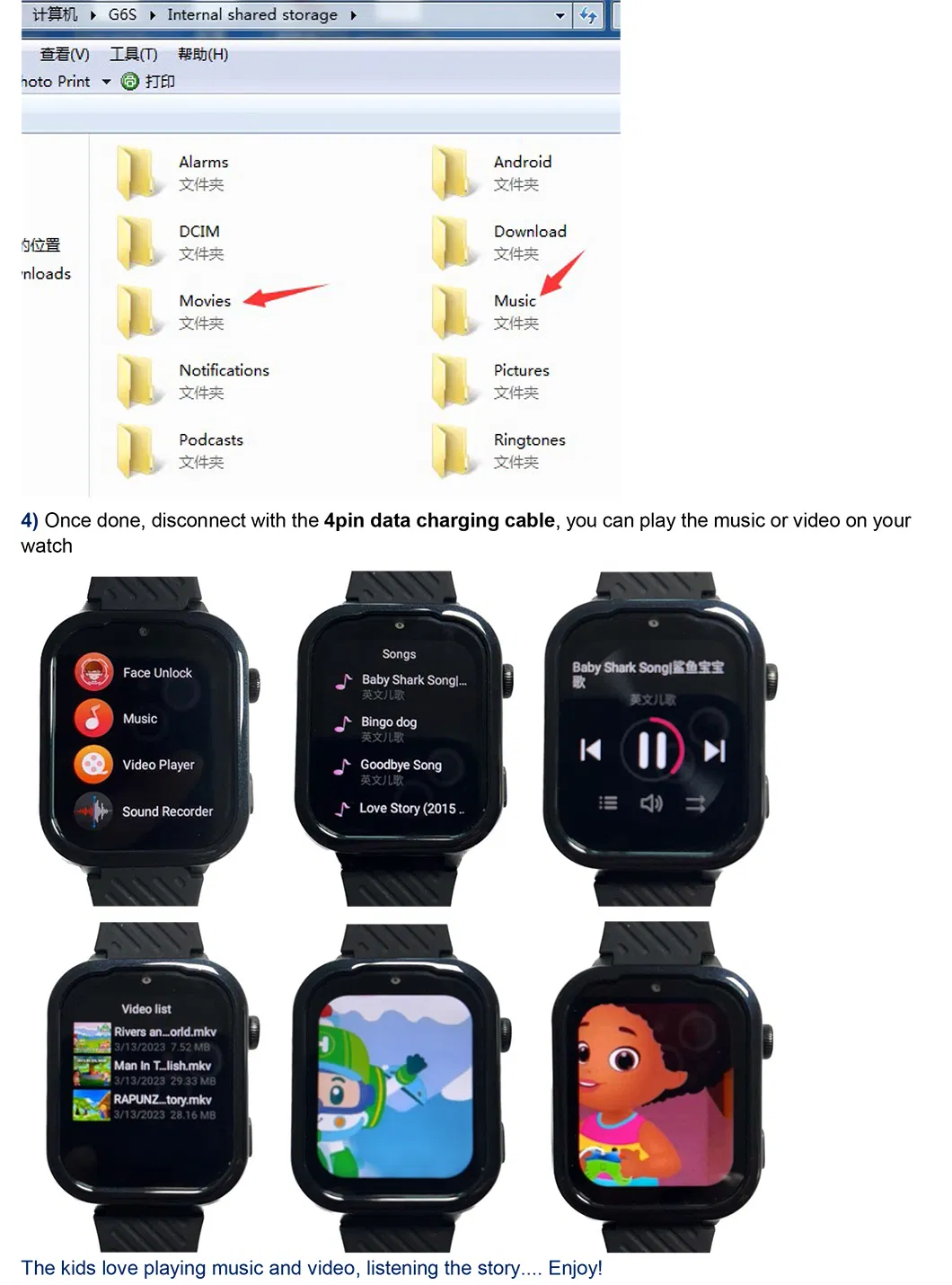 New design Apple style water resistance 4G video call Kids mobile GPS Watch Phone for avoid kidnap D49U