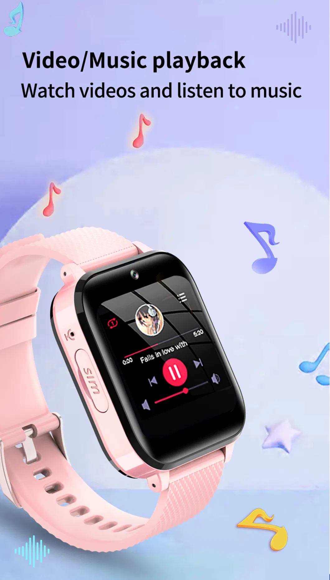 New developed 4G LTE Personal waterproof Kids Security Smart GPS Tracker Watch with fitness tracking Birthday gift Y48G