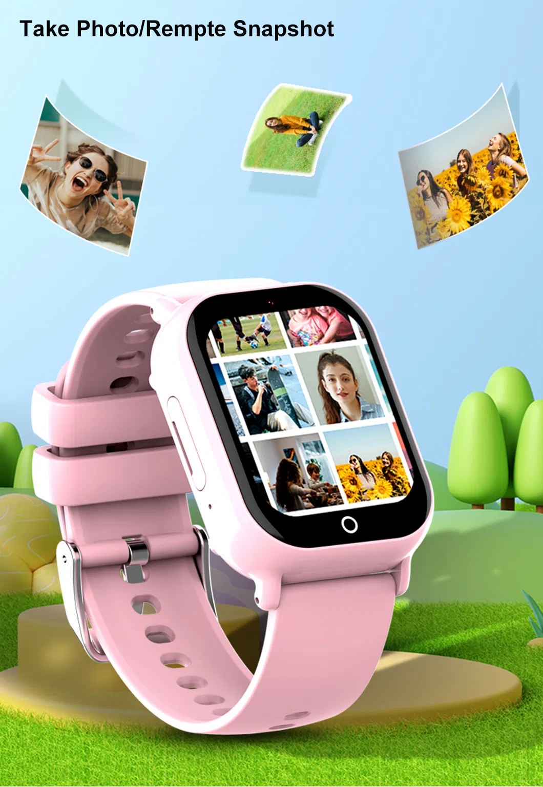 New developed Waterproof IP67 4G Kids security Children GPS Tracker Smart Watch with video call classroom mode D35S