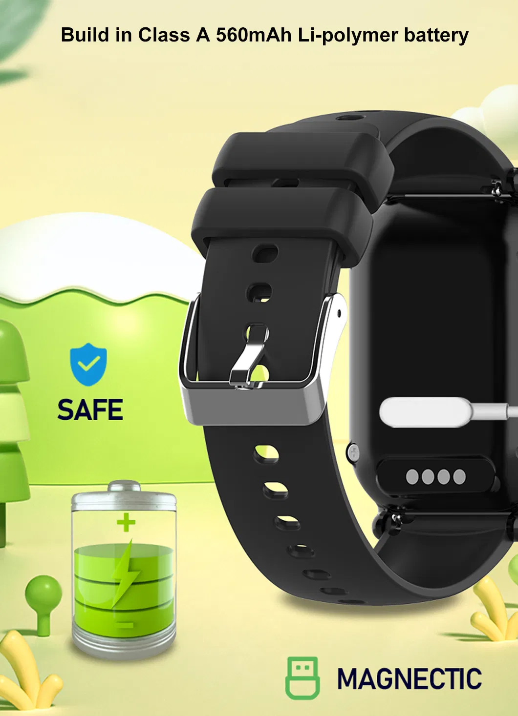 New developed Waterproof IP67 4G Kids security Children GPS Tracker Smart Watch with video call classroom mode D35S