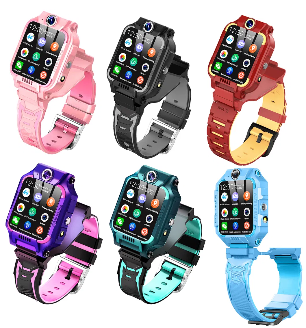 New launched China factory rotation 4G Waterproof IP67 Android GPS Tracker Watch with Whatsapp Video call D40P