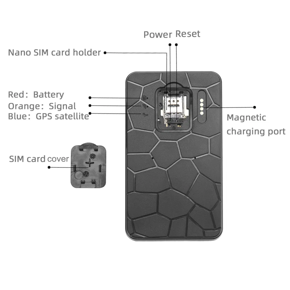 10000mAh big battery long standby strong magnet GPS tracking device for car fleet management container boat Y15