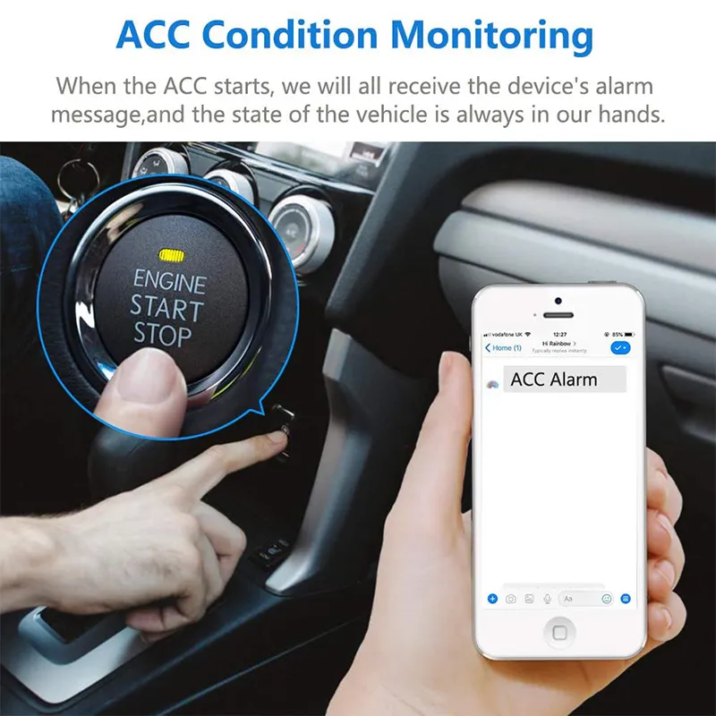 2024 Latest 4G Safety Precise ACC Monitoring with Engine Power off Overspeed Alarm Vehicle GPS Tracker T806