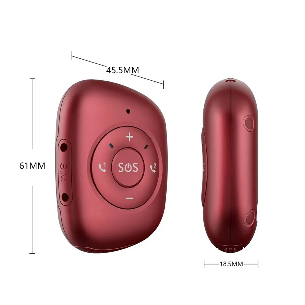 2024 new developed 4G elderly GPS tracking pendant with IP67 waterproof free App fall down detection Y41C