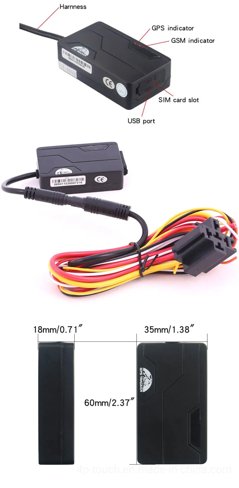 2G Fleet Management Security Car Vehicle Tracking GPS Tracker with Remote Cut Off Engine T311