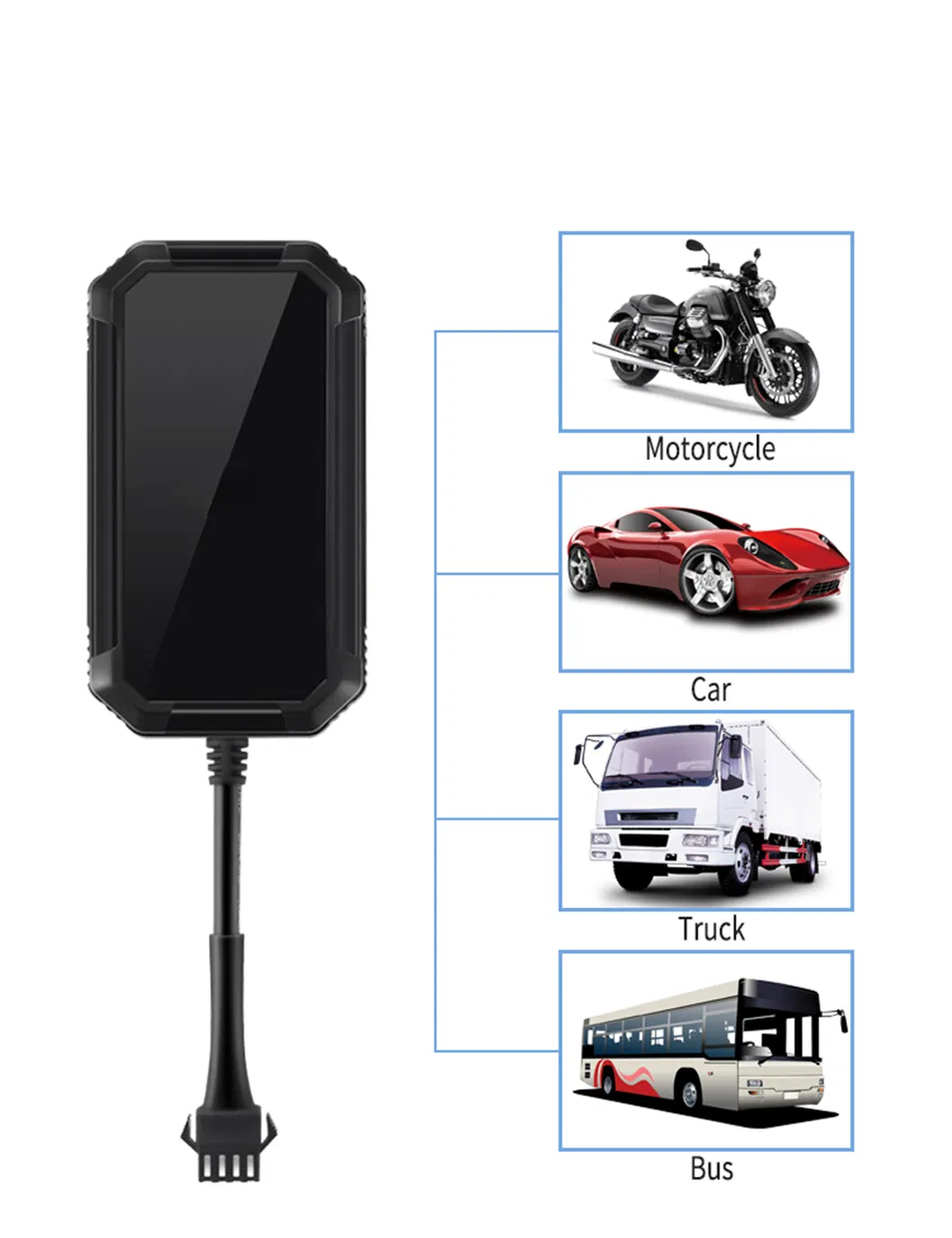 4G Automotive Vehicle Mini GPS Tracker Tracking Device for Car Truck Motorcycle with Engine Cut Off T300