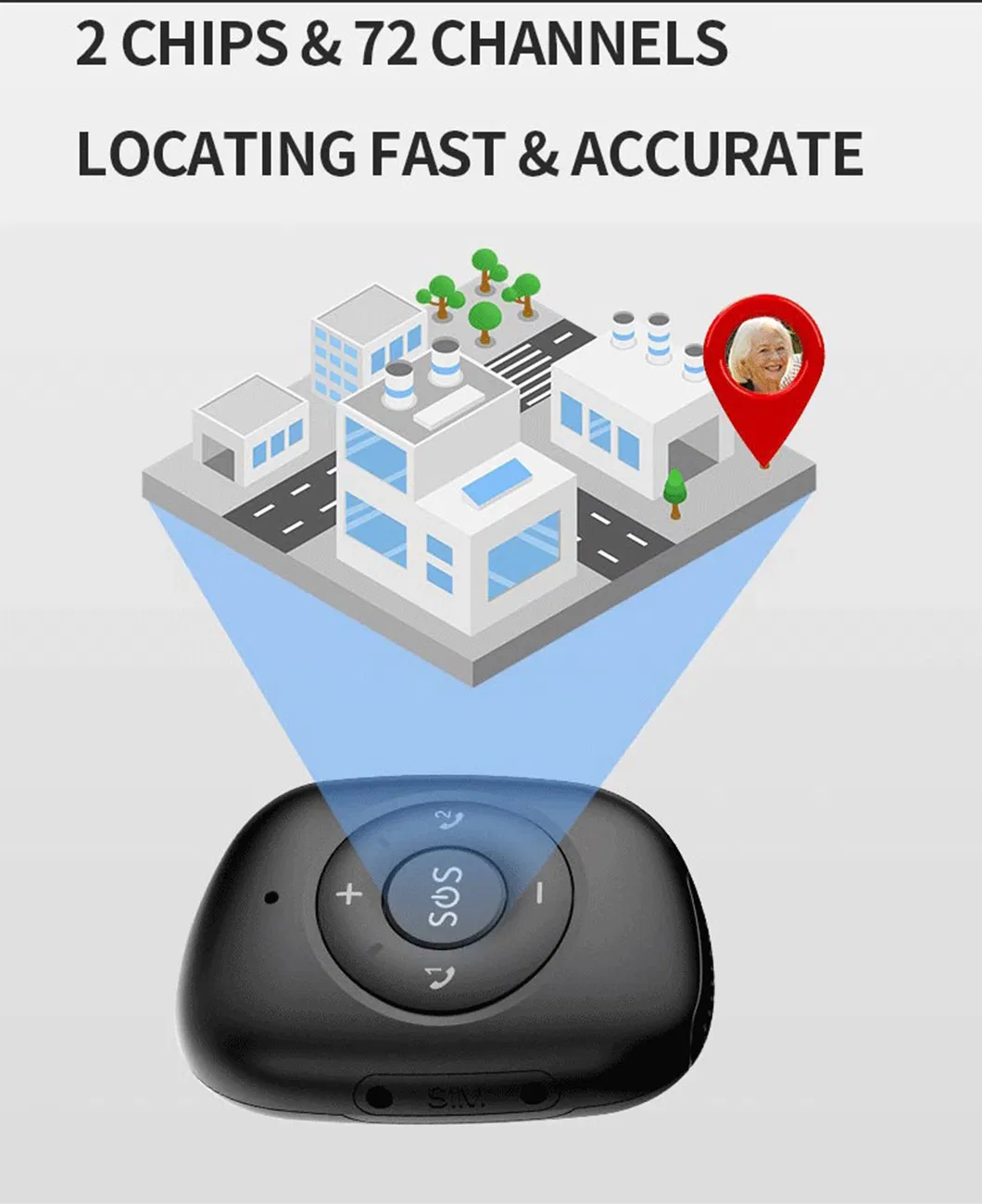 China factory supply 4G LTE GPS Gadget tracker with fall down alarm alert real time map location Y41C