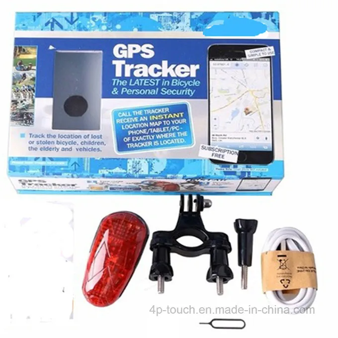 Easy operation 2G SOS button Bicycle Motorcycle GPS Tracker with real time google map location T906