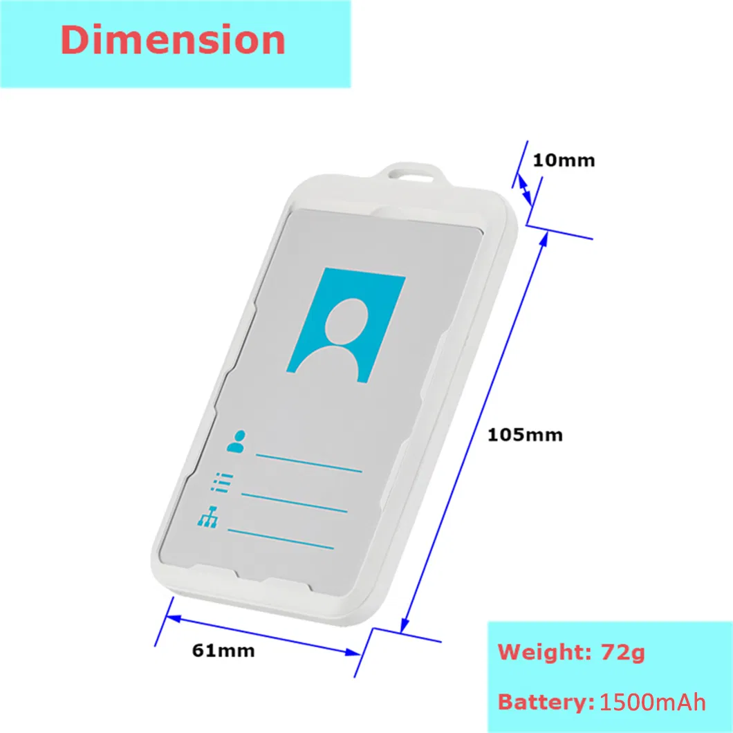 New mold 4G Anti lost Keys Luggages assets 1500mAh GPS ID Card tracker with listen in feature GEO-Fence alerts