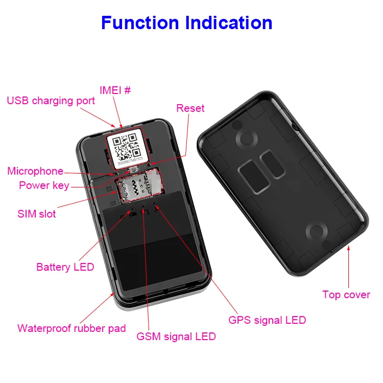 Newest mini magnetic GPS tracker real time anti-lost alarm GPS locator for child/ motorcycle/assets Y12