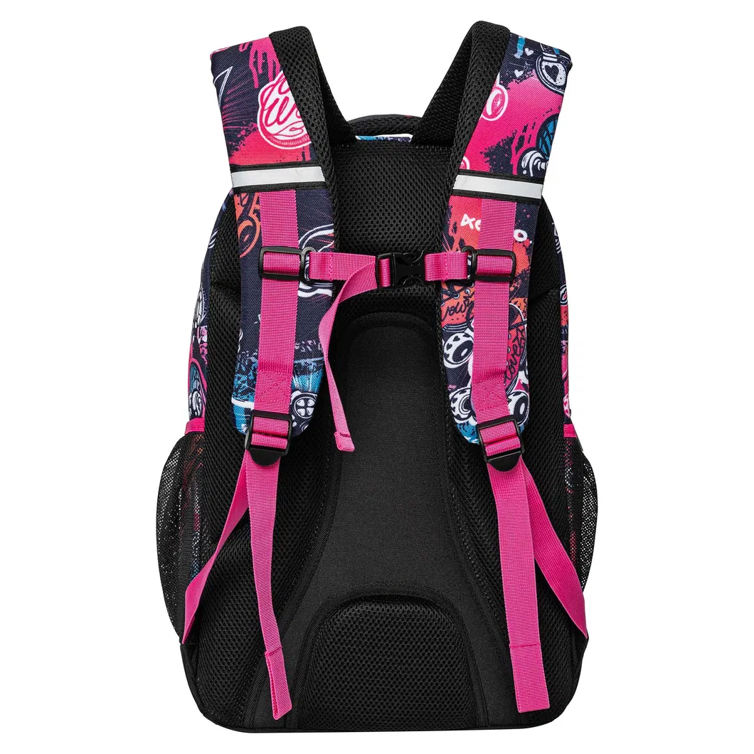 Outdoor Travel Woman Sport Backpack High School Students School Backpack with Colorful Zipper Back to School