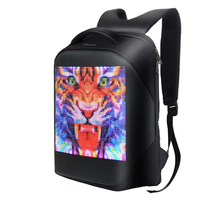 LED Backpack with Programmable Screen, Digital Backpack, LED Bookbag, Video Backpack Motorcycle Backpack