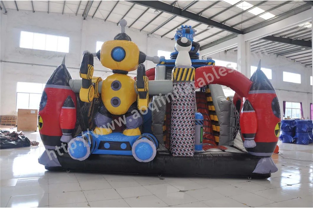 2017 New Design Robotic Hauler Slide Inflatable Kid Playing Slide (AQ01814)