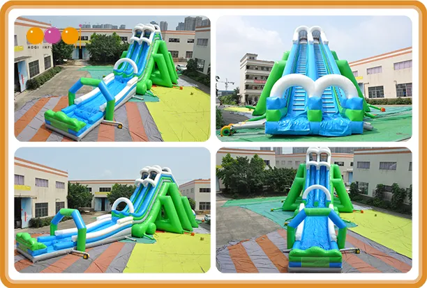 2019 Aoqi Commercial Giant Inflatable Water Slide for Adult