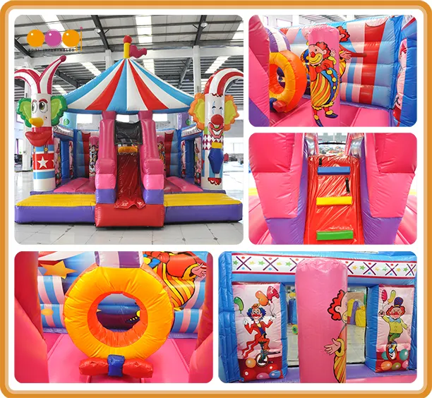 2019 New Designed Carnival Inflatable Funcity Game with Dry Slide for Kids