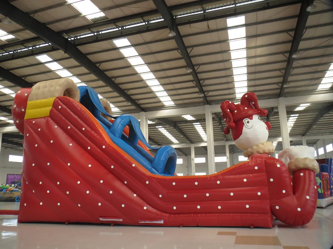 8 Meters High Lovely Clown Inflatable Slide (AQ121)