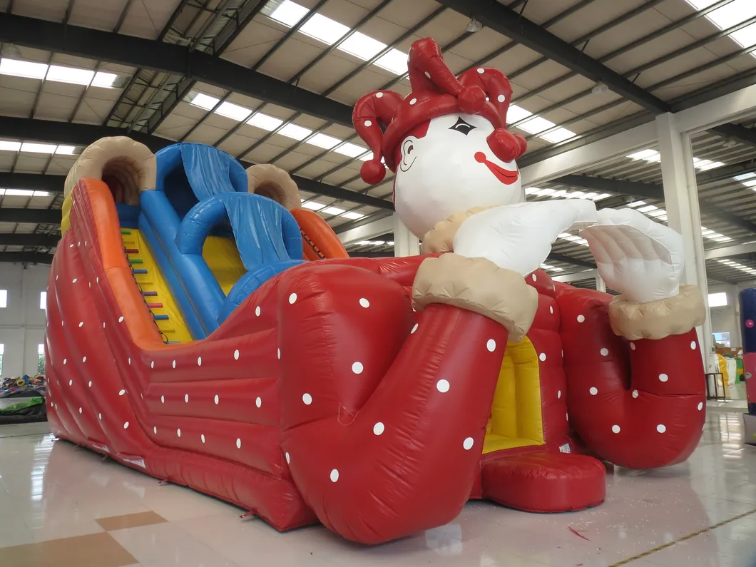 8 Meters High Lovely Clown Inflatable Slide (AQ121)