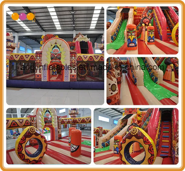 African Totem Inflatable Theme Park Inflatable Playland Fun (AQ01813)