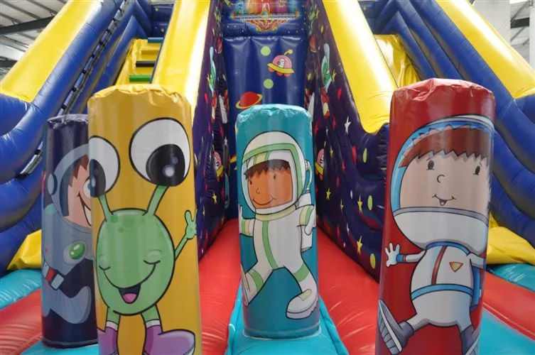 Alien Fun City Inflatable Bouncer Slide for Kids (AQ01472)